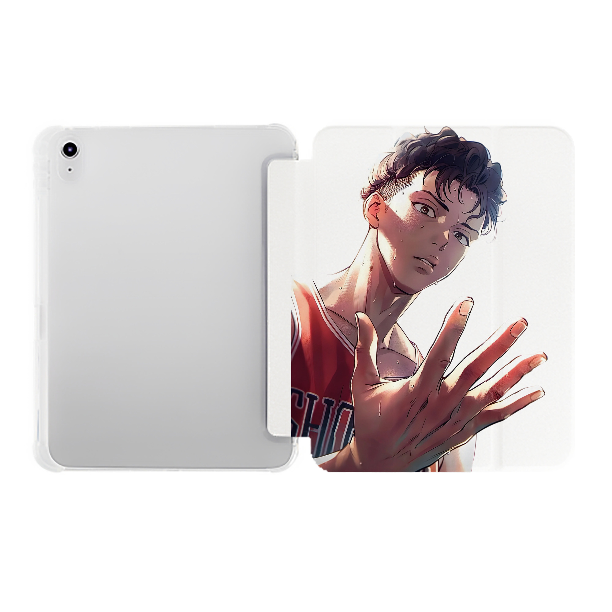 （画像用） SLAM DUNK／スラムダンク IPad ケース ペン収納付き 三つ折りスタンド PUレザー×シリコン 対応機種9.5/10.5/10.9インチ